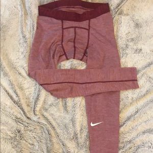Red Nike Compression pants